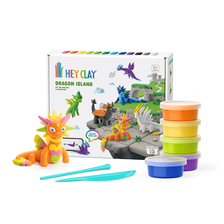 Hey Clay Dragon Island ~ NEW