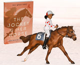 Cheryl White Horse, Book, and Rider set
