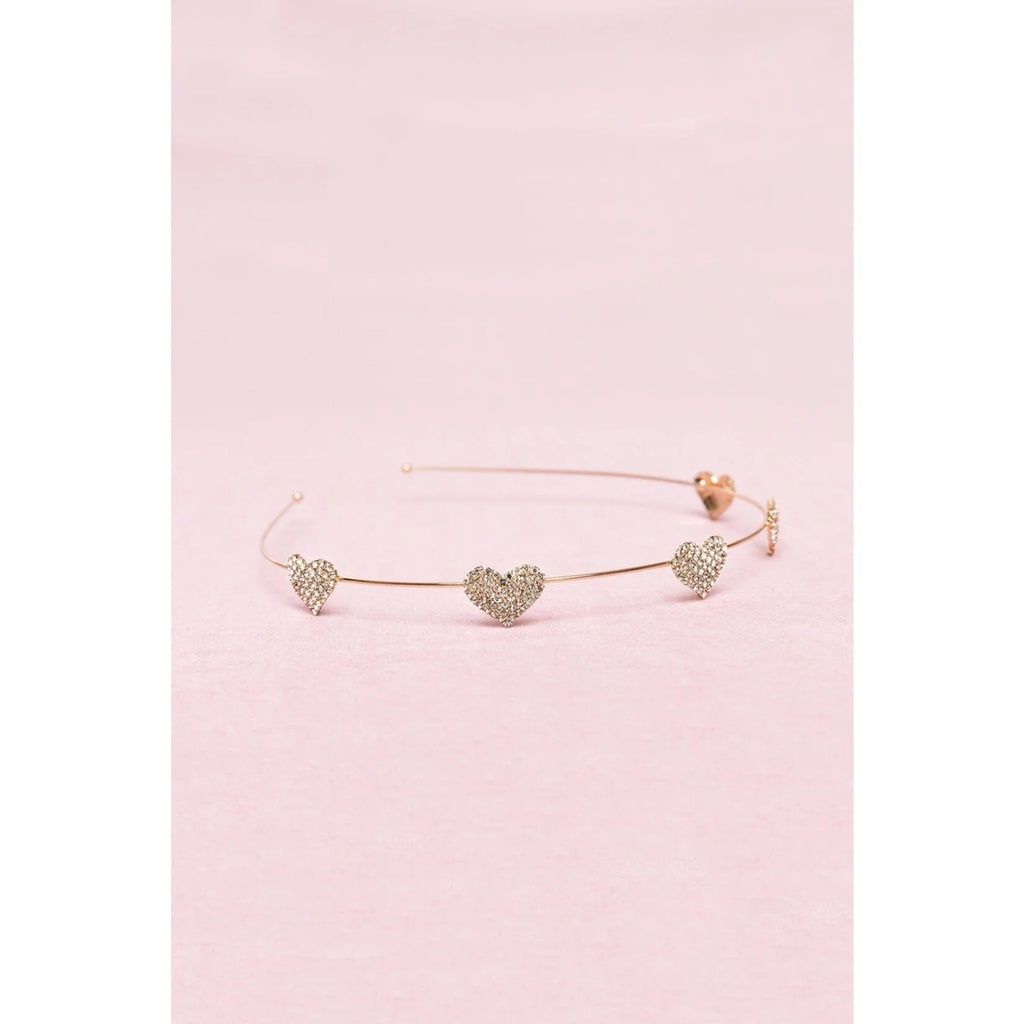 Rhinestone Heart Headband