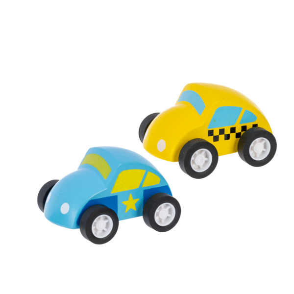 Wooden Cars w/ Adhesive Roads