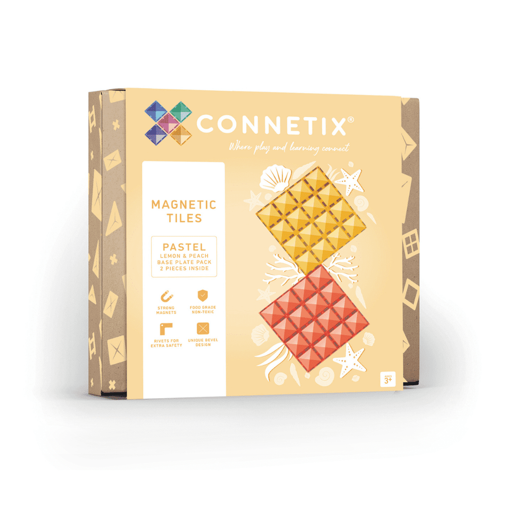 CONNETIX Pastel Lemon & Peach Base Plate Pack
