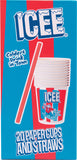 ICEE Paper Cups & Plastic Straws