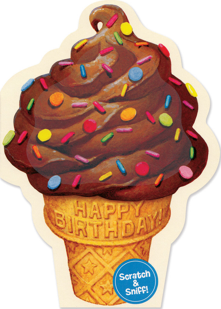 Chocolate Ice Cream Card Scratch & Sniff