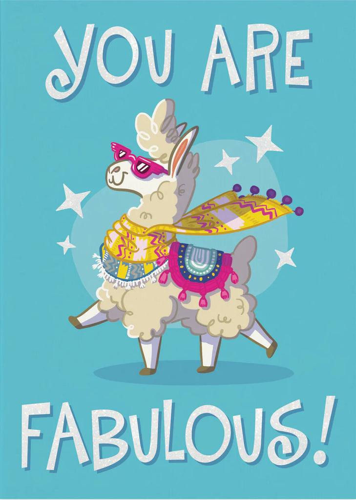 Fabulous Llama Card