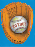 Baseball Glove Enclosure Card
