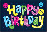 Happy Birthday Letters Enclosure Card
