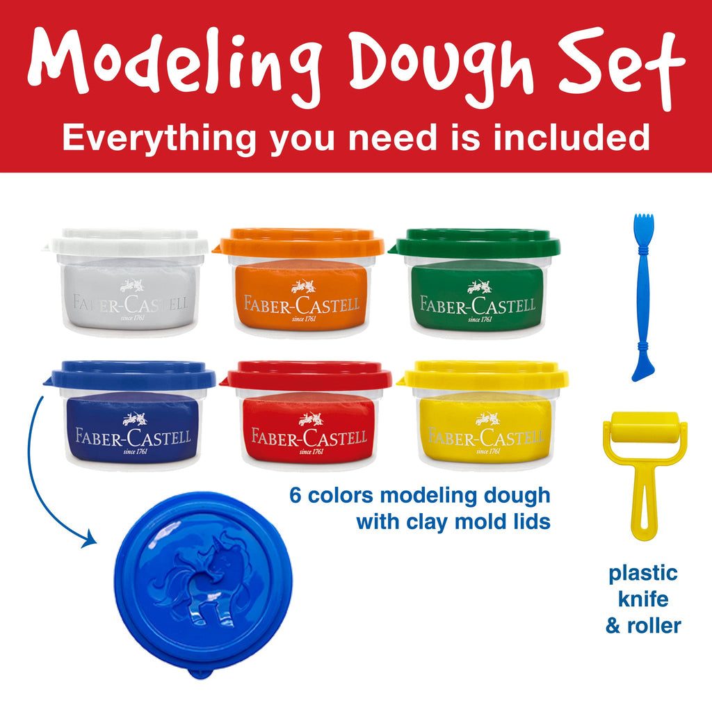 Modelling dough set of 6 little creative