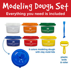 Modelling dough set of 6 little creative