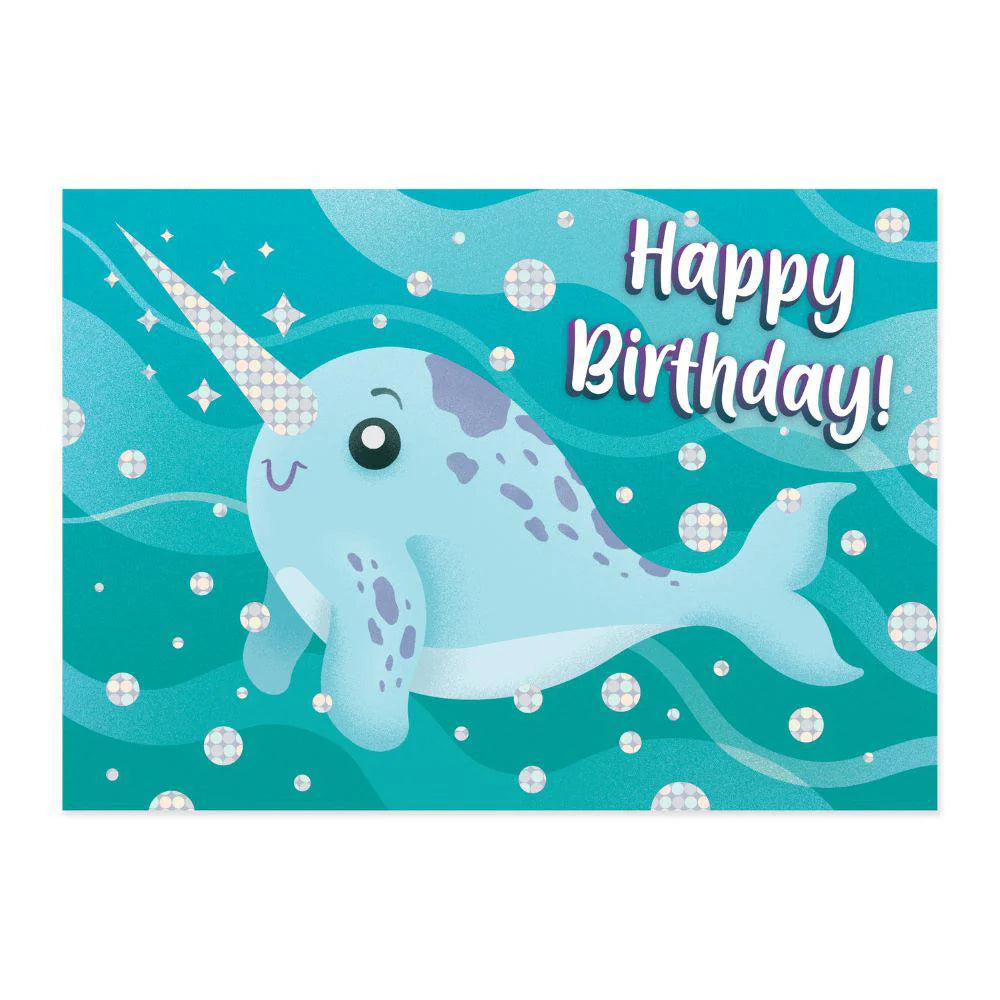Narwhal Birthday Card