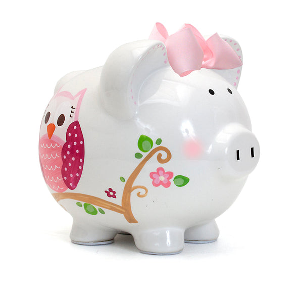 Pink Dotted Owl Pig
