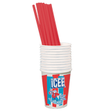ICEE Paper Cups & Plastic Straws