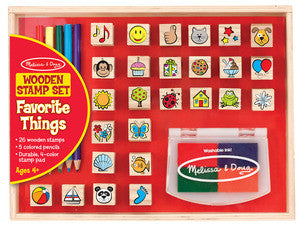 Wooden Favorite Things Stamp Set