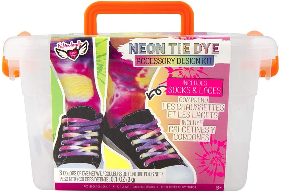 Socks & Laces Design Keeper Create NEON TIE DYE
