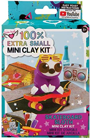 Skateboard Sloth-Small mini CLay Kit
