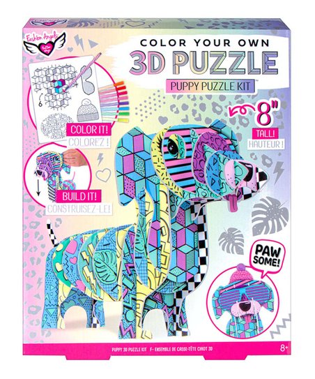 Puppy Color This 3D Puzzle