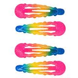 Rainbow Snap Hairclips
