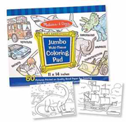 Jumbo Coloring Pad - Blue (11" x 14")