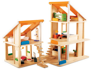 Plan toys chalet clearance dollhouse with furniture