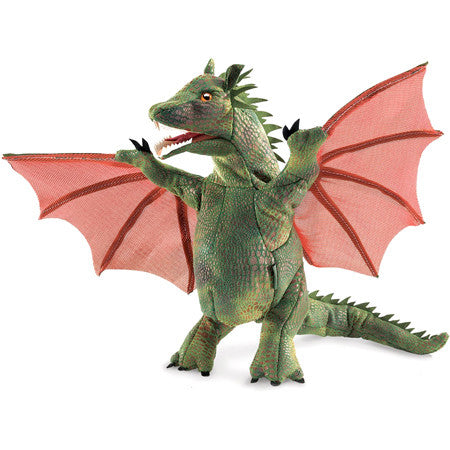 Winged Dragon Puppet 9"