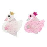 Swan Glitter Hairclip