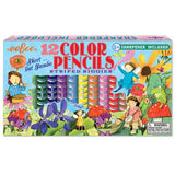 Garden 12 Striped Biggie Color Pencils