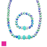 Ombre Sparkle Necklace & Bracelet Set