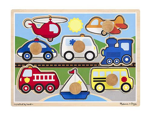 VEHICLES JUMBO KNOB PUZZLE