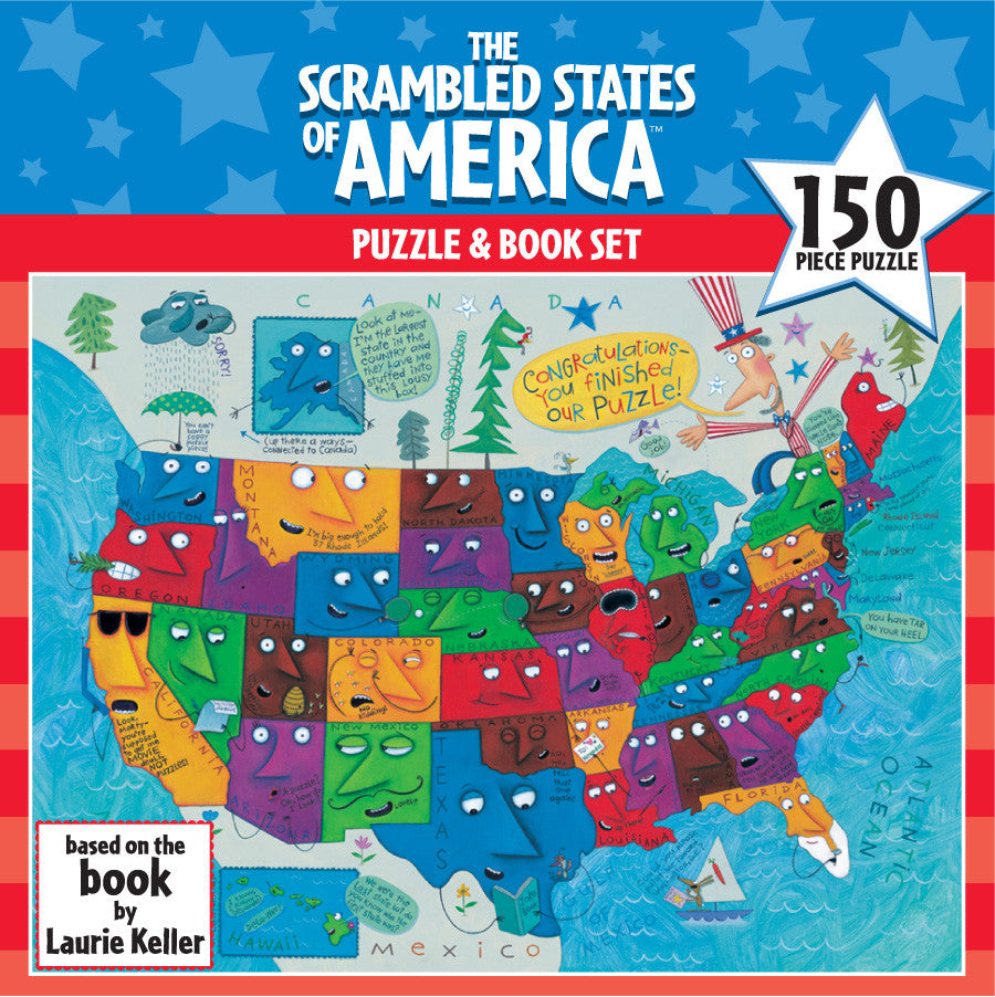 Scrambled States of America Book & 150 pc. Puzzle