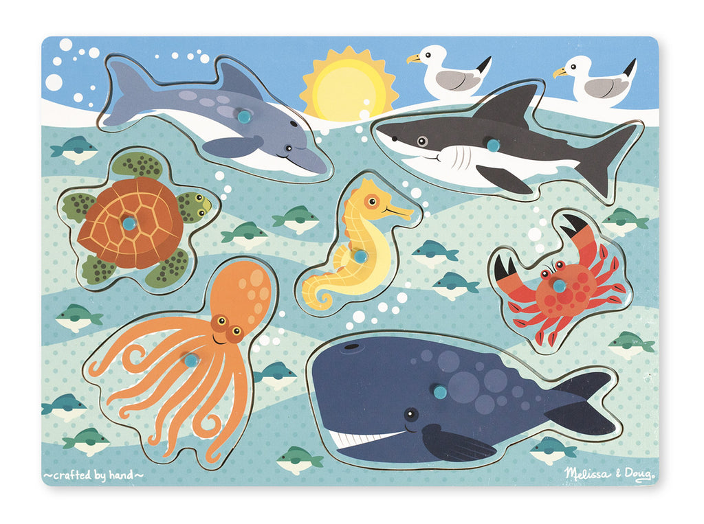 SEA CREATURES PEG PUZZLE