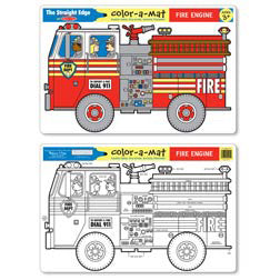 Fire Engine Color-A-Mat