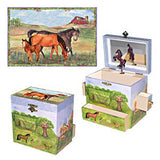 Horse Ranch Musical Treasure Box