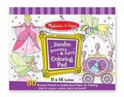 Jumbo Coloring Pad - Princess & Fairy