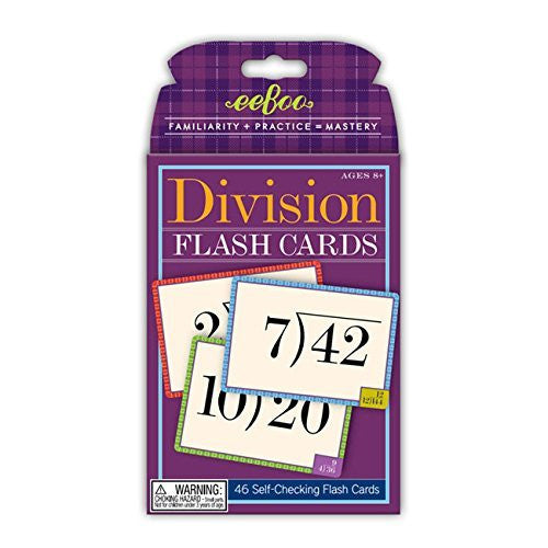 DIVISION FLASH CARDS