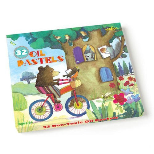 BEAR ON BICYCLE PASTEL