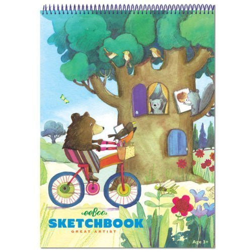 BEAR ON BICYCLE SKETCHBOOK