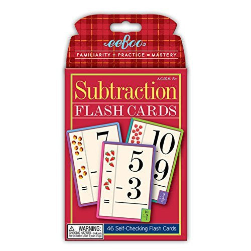 Subtraction Flash Cards