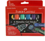 Metallic Gel Crayons 6 ct