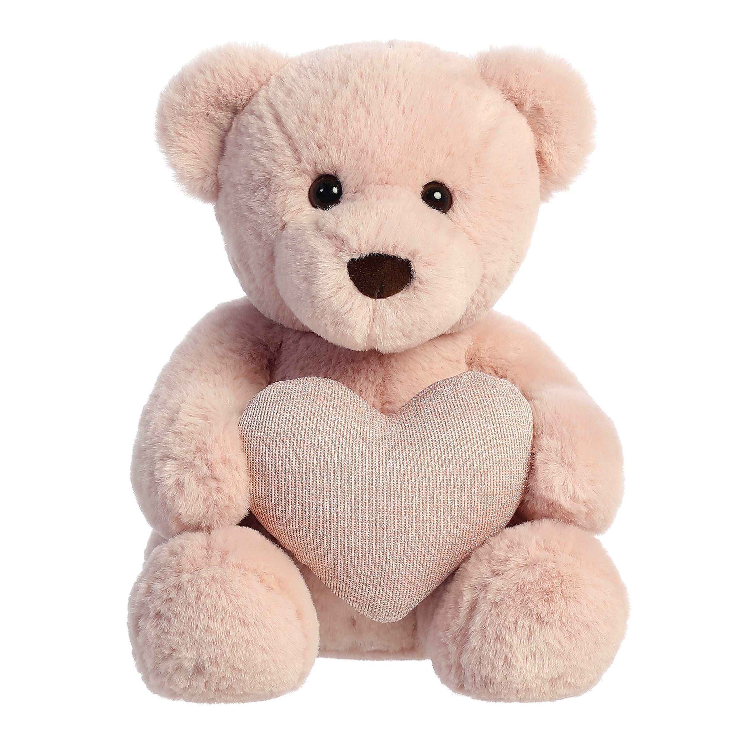 Tuffy Blush Bear W/Heart 10"