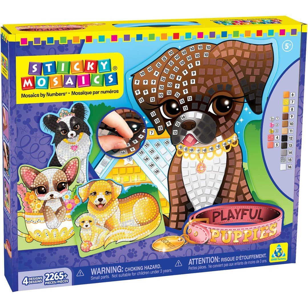 Playful Puppies Sticky Mosaics