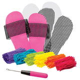 Latch Hook Shaggy Slipper