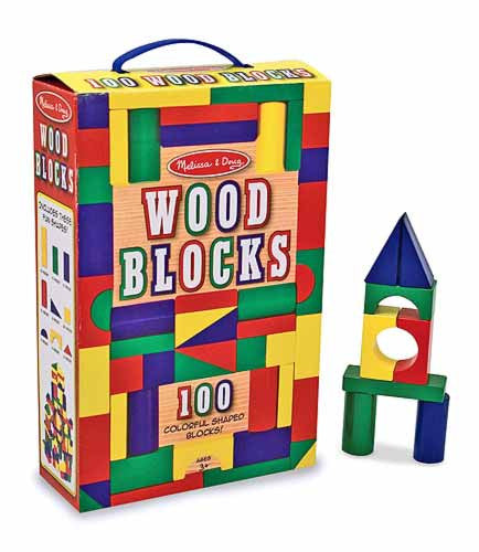 100 Wood Blocks Set