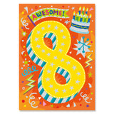 8 Year Old Card - Foil
