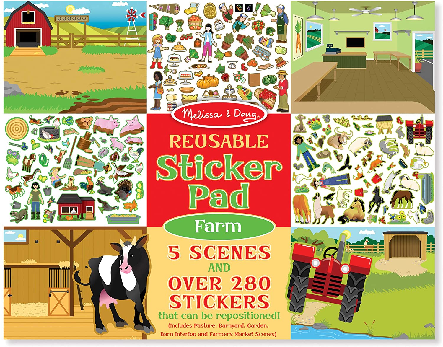 Farm Reusable Sticker Pad