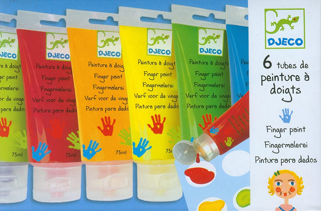 6 Finger Paint Tubes - Classic
