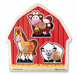 Barnyard Animals Jumbo Knob Puzzles