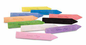 10 Jumbo Triangular Chalk Sticks