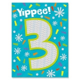 Age 3 Card Enclosure Card