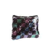 Checkerboard Sequin Pouch