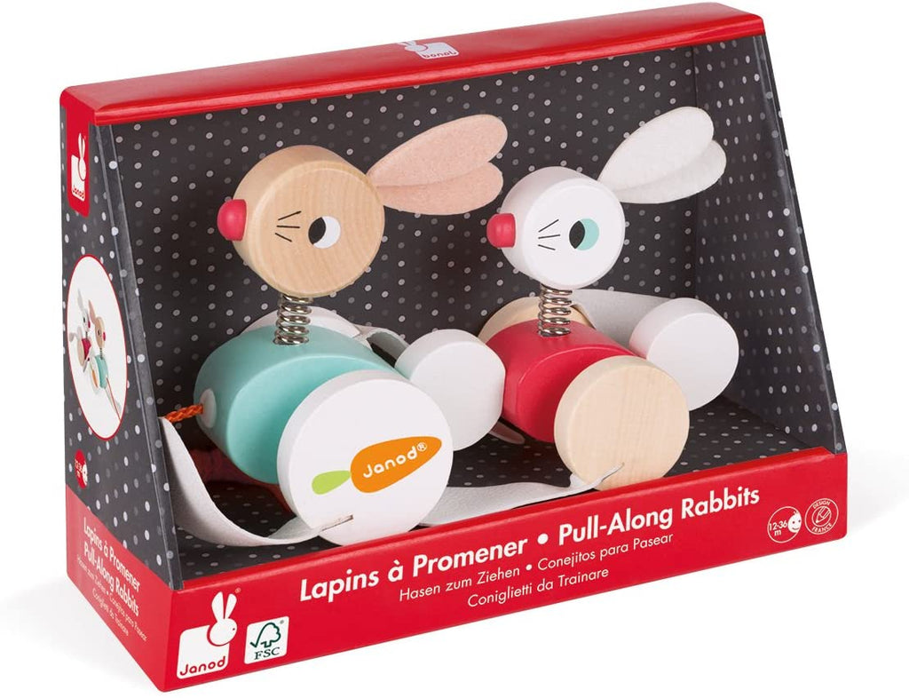 Rabbits Pull-Along Zigolos