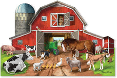 Busy Barn Shaped Floor Puzzle